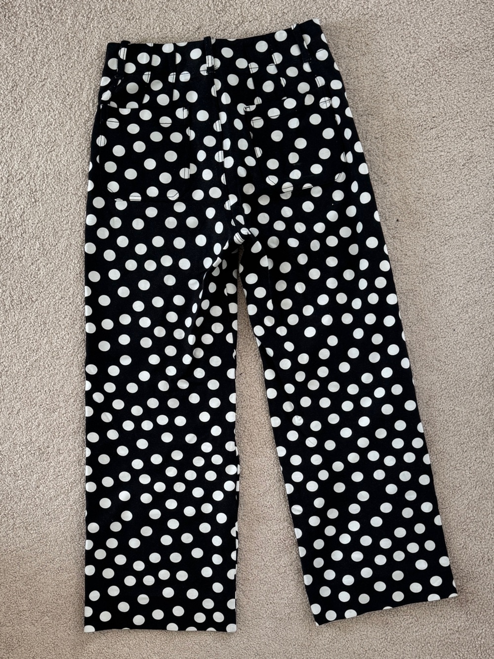 Maeve Colette Polka Dot Wide-Leg Pants - Black/White - Picture 3 of 7